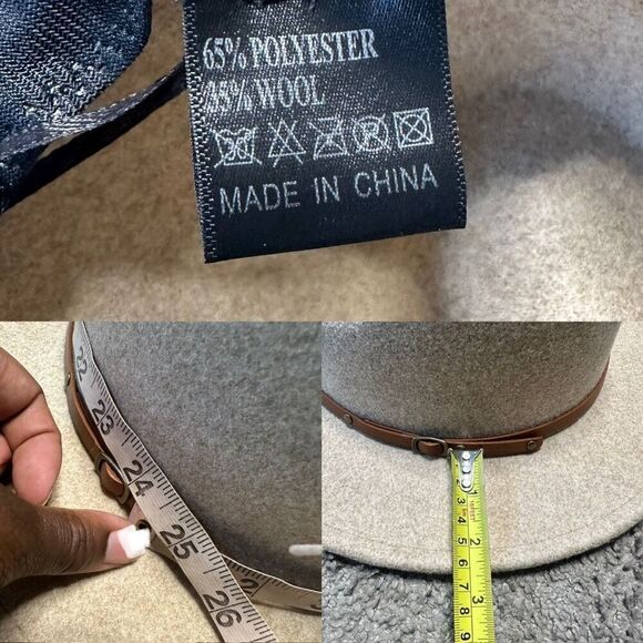 Sherlock Holmes Style Fedora Hat in Oatmeal Classic Mob Wife Old Hollywood - Picture 6 of 6